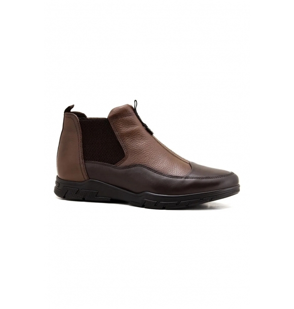Маркомен 14125 Коричневые мужские кожаные ботинки. | Sumka