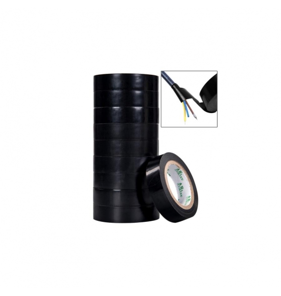 100 штук черной электроизоляционной ленты из ПВХ | Sumka