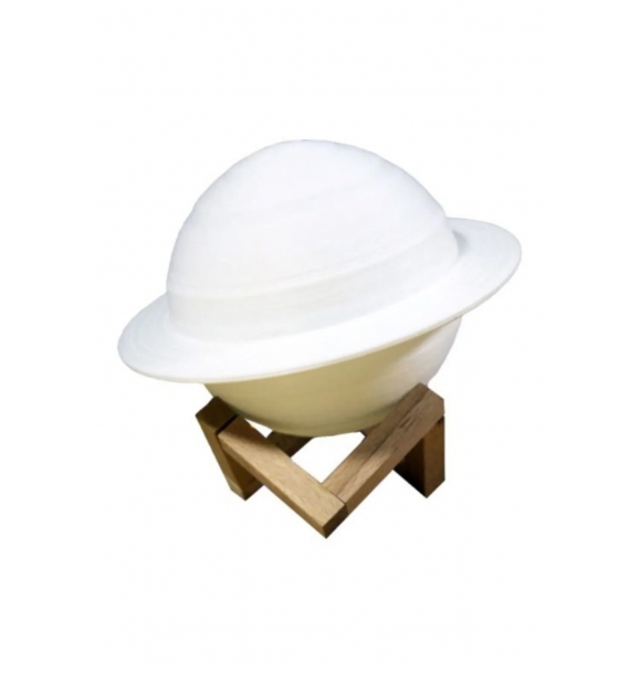 3D печать Сатурн Тактильная планета с деревянной подставкой 3 цвета USB-зарядка Ночная лампа (без пульта) | Sumka