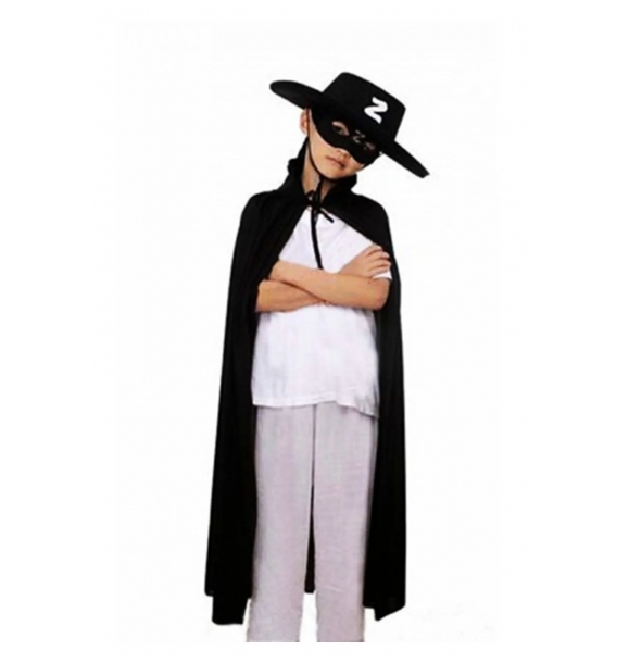 Детский костюм Зорро включает в себя плащ + шляпу + маску. | Sumka