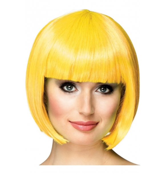 Желтый парик для вечеринки с короткой стрижкой | Sumka
