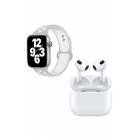 Смотрите 7 Nike 44 Серебряные Смарт-часы Серия 3 с Bluetooth Беспроводные наушники. | Sumka