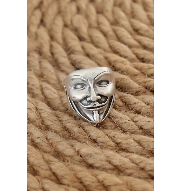 Античное серебряное кольцо Vendetta с регулируемым размером для мужчин. | Sumka