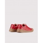 Настоящая красная кроссовка для женщин с кожаными шнурками. | Sumka