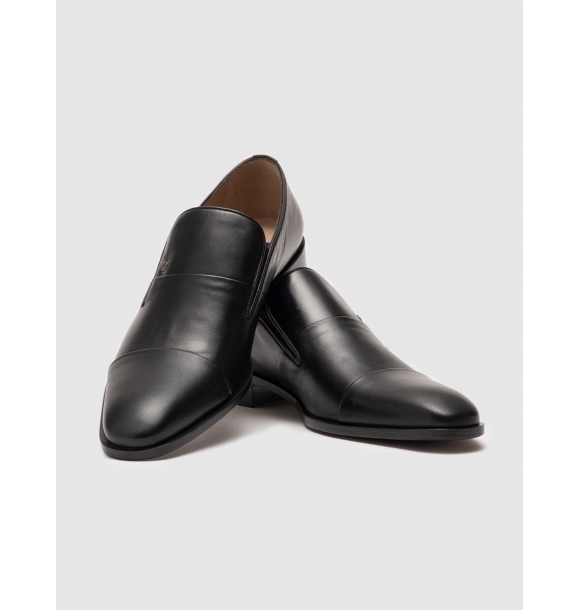 Настоящая кожа черные мужские классические туфли | Sumka