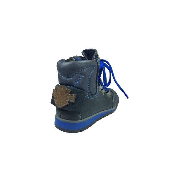 Мальчик синий ортопедический лечебный ботинок. | Sumka