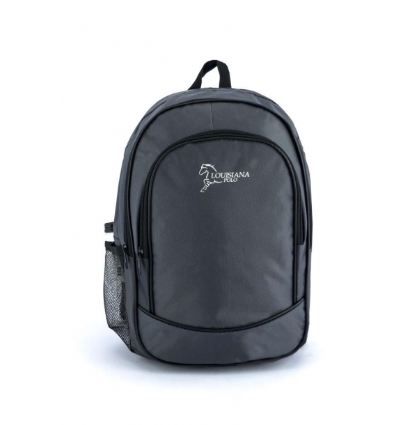 Рюкзак для школы Louisiana Polo 3 отделения серого цвета 2450 | Sumka
