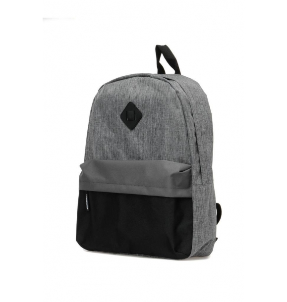 Лесоруб Школьный Рюкзак (с отделением для ноутбука) Серый-Черный 1153 | Sumka