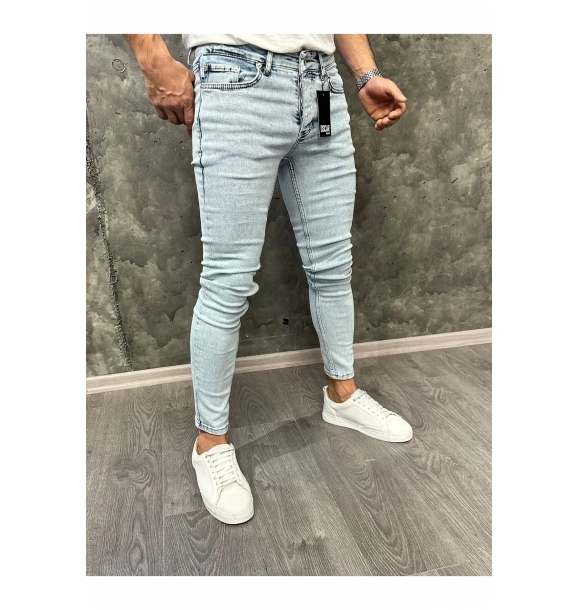 Мужские джинсы Skinny Fit Lycra Slim Leg Straight Jeans | Sumka