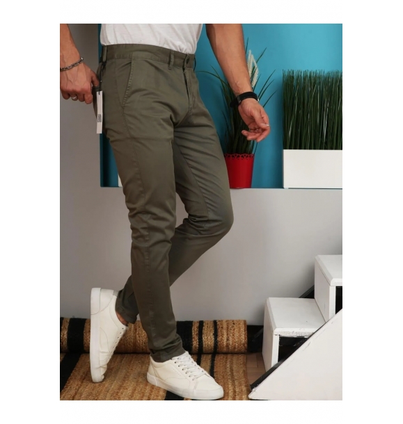 Узкие льняные брюки из стираной лайкры с гарантированным цветом и боковыми карманами | Sumka