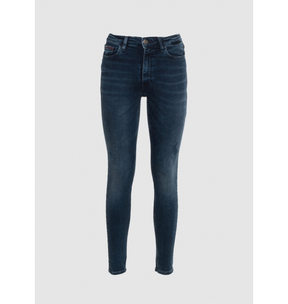Томми Джинс женские брюки DW0DW05041 D007138 - Темно-синий | Sumka