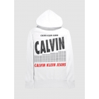 Капюшонный свитшот Calvin Klein Jeans для мужчин K10K104945 U006393 - БЕЛЫЙ. | Sumka