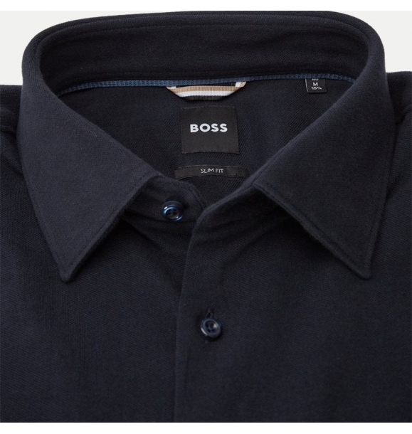 Рубашка Hugo Boss для мужчин 50469802 U007496 - Темно-синяя | Sumka