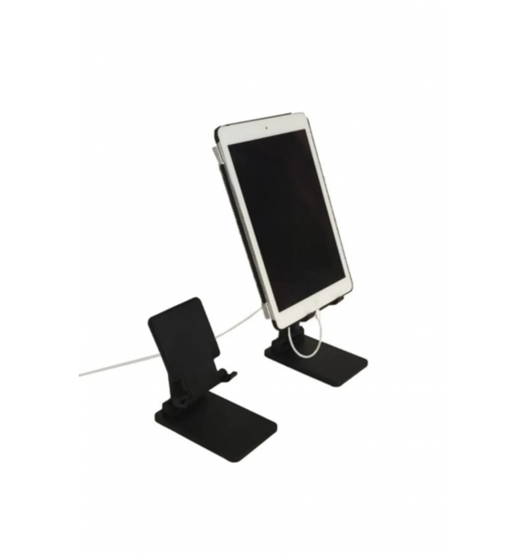 Настольный телефонный стенд с регулируемой высотой и углом обзора, держатель для телефона и планшета, черный. | Sumka