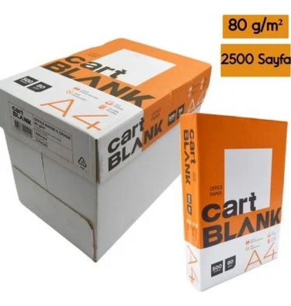 Бумага для фотокопий Cart Blank, пакет из 5 штук, 2500 штук. | Sumka