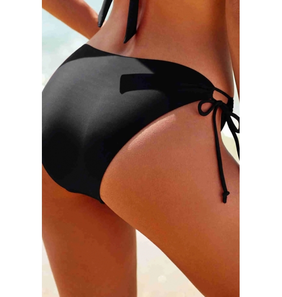 Фантазийная корзина Специальный дизайн Завязывающиеся трусы для бикини Черные | Sumka