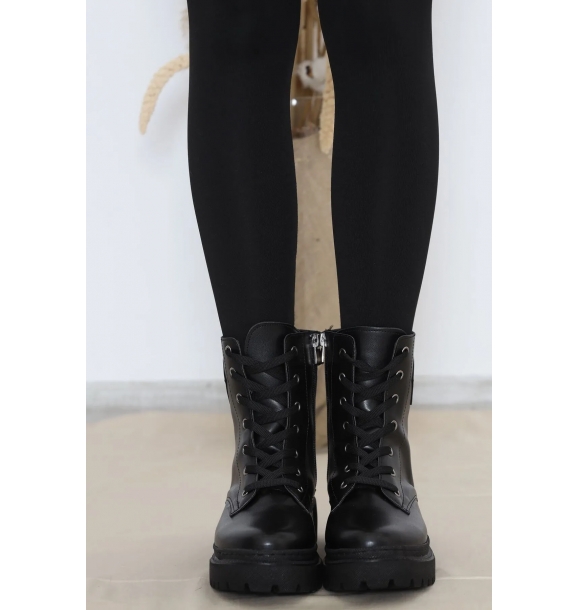 Ботинки с армированным носком черного цвета - 17411.264. | Sumka