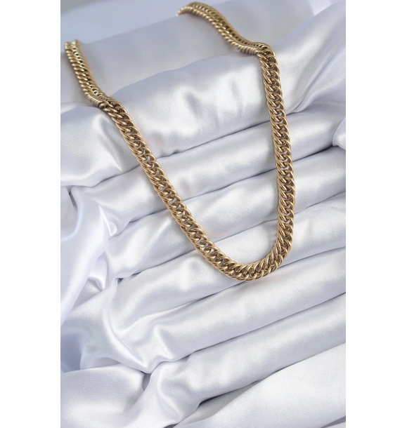 316L сталь Золотой цвет Женское ожерелье | Sumka