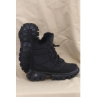Детские унисекс ботинки с меховой подкладкой черного цвета - 123404.264. | Sumka