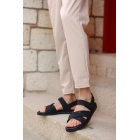 Мужские сандалии из натуральной кожи с липучками на подошве из ЭВА | Sumka