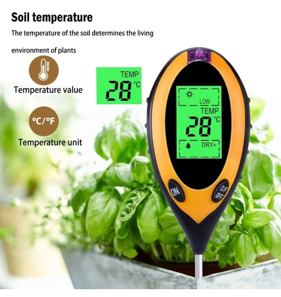 pH-метр – влажность, световая температура – цифровое устройство для измерения почвы | Sumka