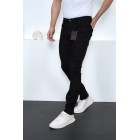 Мужские льняные брюки чинос приталенного кроя с прямыми карманами | Sumka